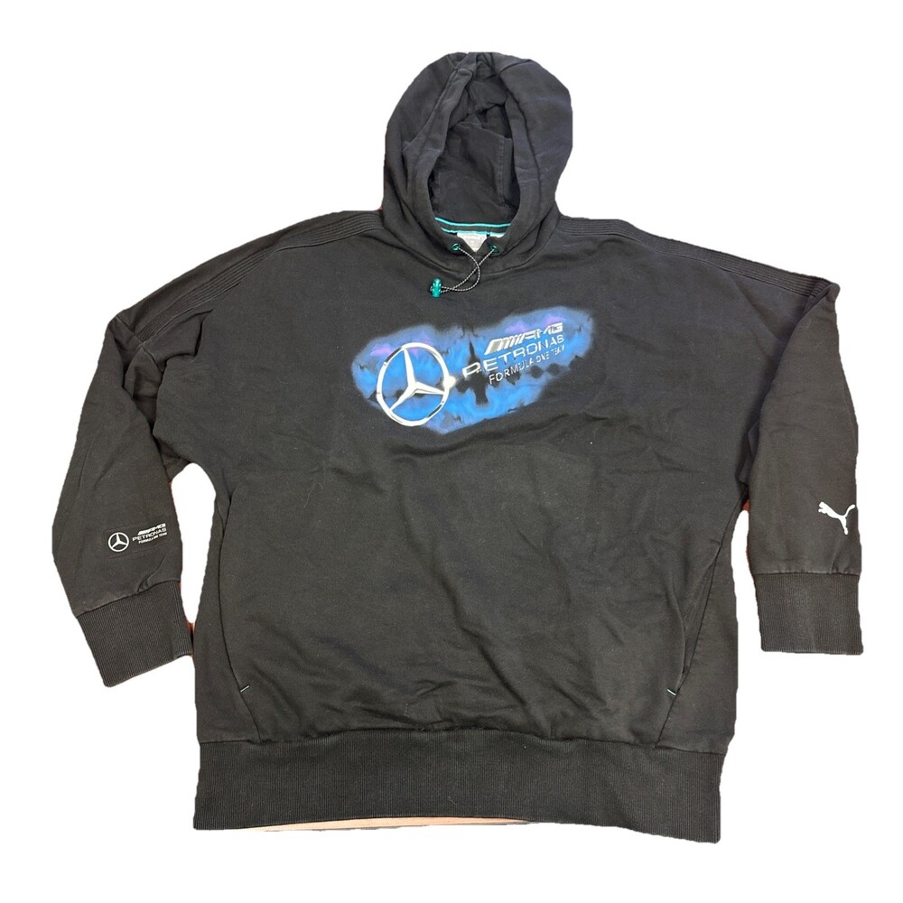 Mercedes AMG Petronas F1 Formula 1 Sweatshirt Hoodie Puma Size Medium